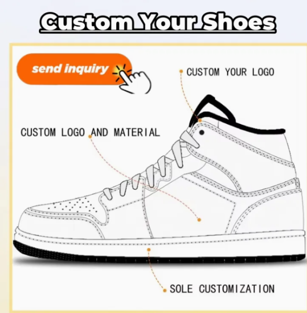 Man Sports Running Shoes Supplier Casual Sneakers Custom Logo Brand Designer Air Retro J4s Basketball Shoes Manufacture Custom - Image 5